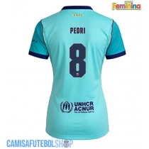 Camisa de time de futebol Barcelona Pedri Gonzalez #8 Replicas 3º Equipamento Feminina 2026-27 Manga Curta